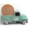 Hello Spring 5-PC SET 4 Coasters & Ceramic Retro Car
