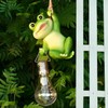 Juliahestia Solar Light Outdoor Frog Garden Decor Hanging Figurines Animals
