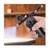 EVGATSAUTO Aluminum Barber Compressor, 0.3mm Black Mini Air Compressor Spray