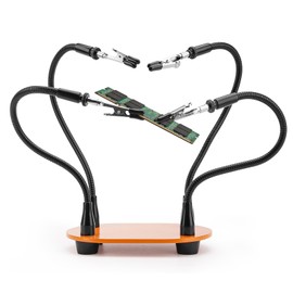 Helping Hands Soldering Tool with 4 Flexible Arms&Steel Weighted Base,Non-Slip PCB Holder for Electronics Repair, Jewelry Crafting, Model Building (K10013-B)
