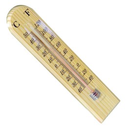 Kingfisher Traditional Wooden Thermometer