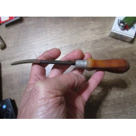 Unbranded Curved 5/8" Wide Bearing Babbitt Scraper Gas Steam Engine Machinist Engineers