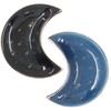 2 Pack 4 x 3.2 Inch Moon Trinket Tray, Ceramic