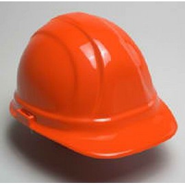 Case of 12 Orange Cap Style Hard Hat Omega II 6 point Ratchet Suspension 19953