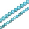 JM Design Blue Turquoise Faceted Coin Beads Size 8mm 15.5''