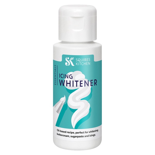 Squires Kitchen Essentials Oil Based Food Colouring Icing Whitener For Whitening Buttercream, Sugarpaste or Icing - 80g