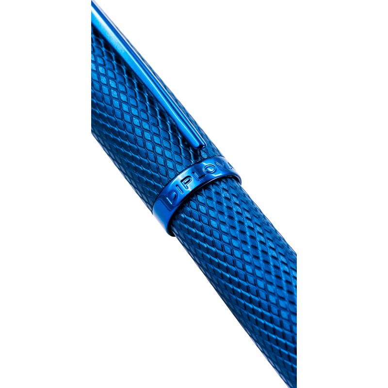 DIPLOMAT - Viper - Rollerball Pen Blue Guilloche - Aluminium
