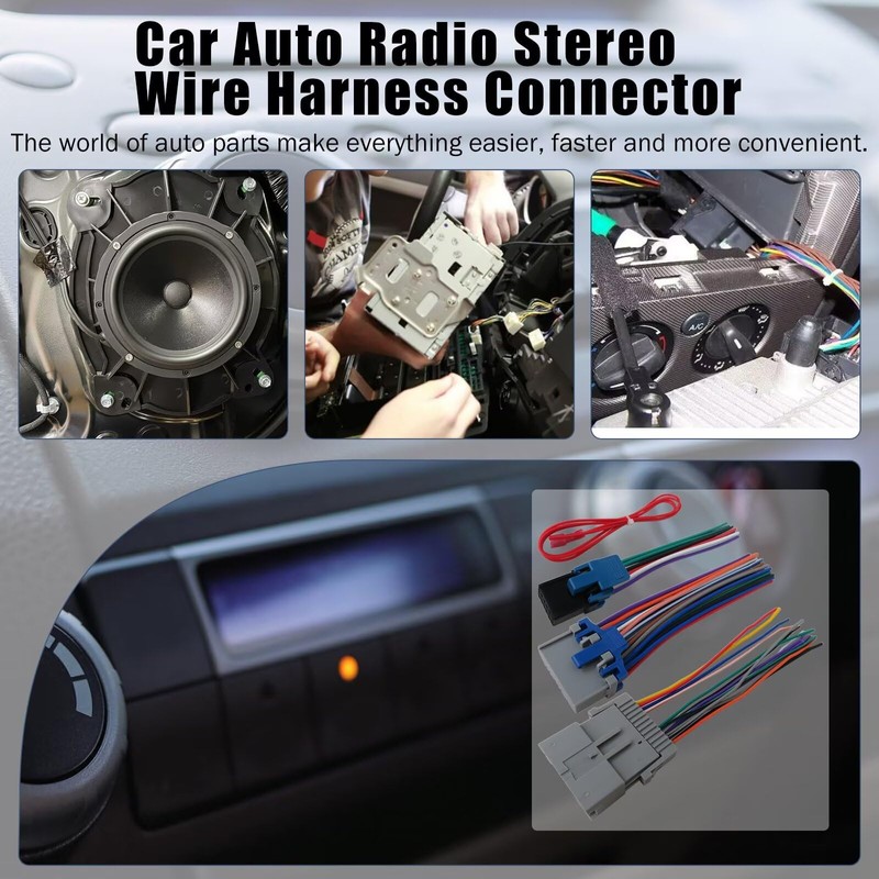 Superior Radio Wring Harness Male Female Plug, Stereo Wire Cable