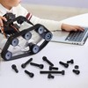 220 pieces M5 screw set, black hex screws with nuts