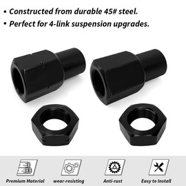 GOLKNHA 7/8"-18 Jam Nut Left Right for Rod Ends 45 Steel Off-Road 4-Link Suspension Kit