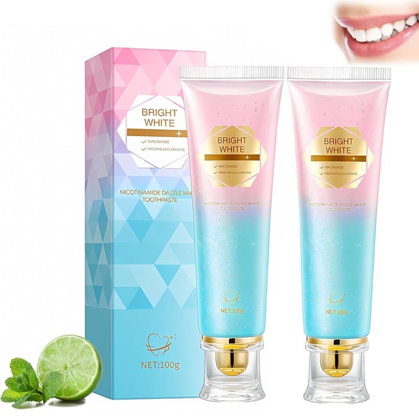 2 Pack Nicotinamide Whitening Toothpaste - Niacinamide Toothpaste 100 g