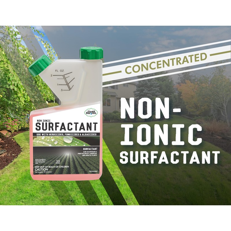 Concentrated Surfactant for Herbicides Non-Ionic 16oz, Increase Product Coverage, Increase