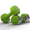 GRETERST Hex Dumbbells Set Rubber Coated Hand Weights Exercise &
