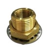 Legines Brass Pipe Fitting, Bulkhead Coupling Tank Fitting, 3/8" NPT