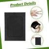Hexizexi 50 Pcs 4x6 Inch Paper Photo Frames Black Cardboard