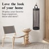 Plastic Bag Holder 2 Packs Mesh Hanging Storage Dispensers (Black,