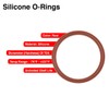 228 Silicone O-Ring, 70A Durometer, Red, 2-1/4" ID, 2-1/2" OD,