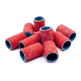 Benchmark Abrasives 1/2" x 1" Ceramic Sanding Bands, Spiral Bands Rotary Sander Attachment for Drill & Die Grinder, Metal Polishing Sanders for Woodworking - Sander Tool (10 Pack), 36 Grit