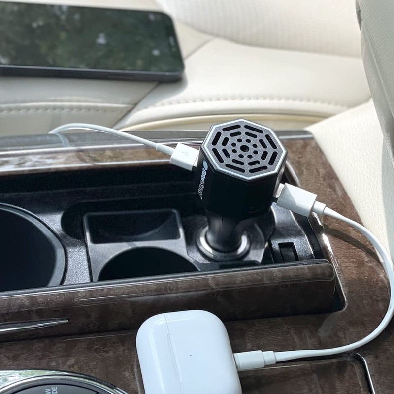 OdorStop Ozone Go Vehicle Deodorizer with Ozone, On/Off, and 2