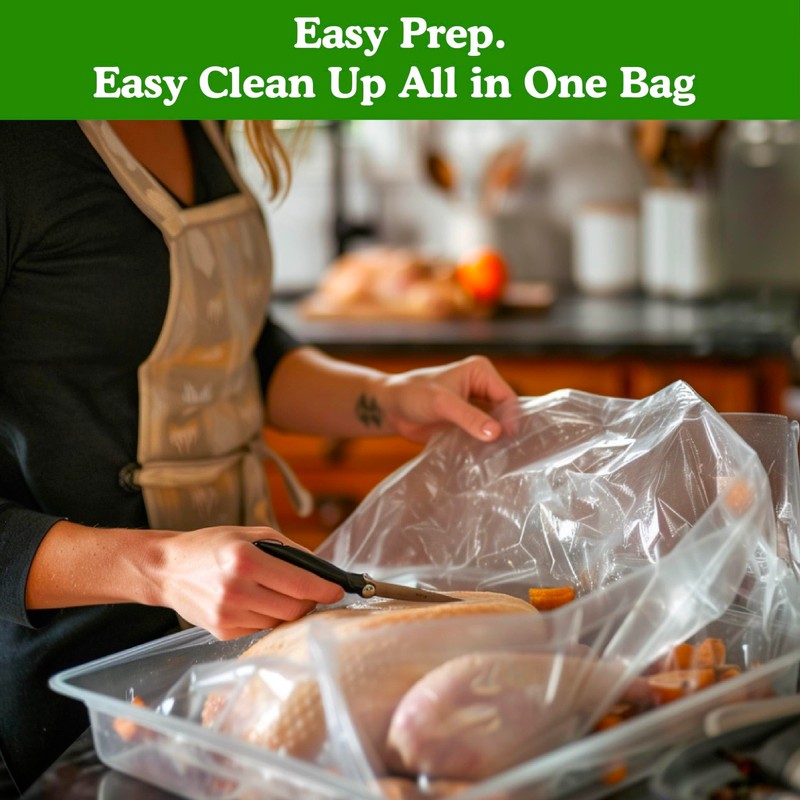 Regency Wraps Turkey Roasting Bags With Twist Ties, Oven Safe