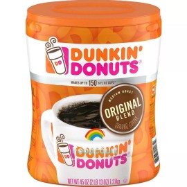 Dunkin' Donuts 2 Packs Dunkin' Donuts Original Blend Ground Coffee Medium Roast 45 OZ Each Pack