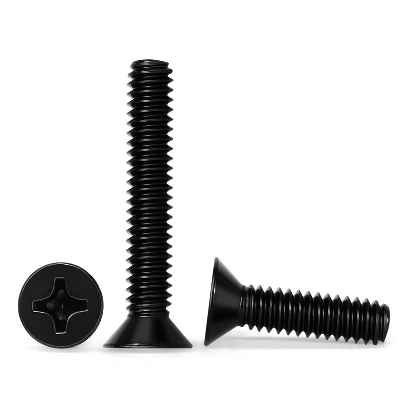 #8-32 x 2 Flat Head Machine Screws, Full Thread, Stainless