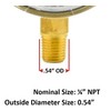 Low and High Pressure Replacement Gauges for Acetylene Regulator 2"