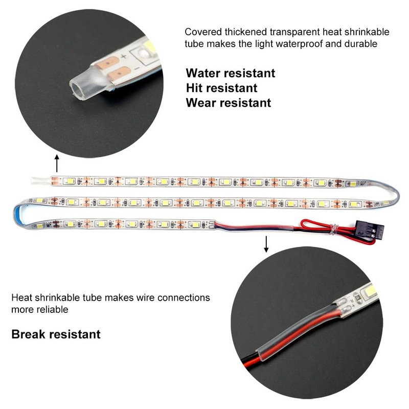 Waterproof LED Light Strips for RC Cars Trucks Airplanes Boats