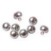 8 Pcs 10mm Pearl Mushroom Buttons Exquisite Sliver Grey Resin