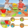 Beach Sand Toys Set for Kids, Silicone Collapsible Foldable Beach