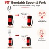 Bendable Adaptive Utensils 3-Piece Set, Parkinsons Fork Spoon Rocker Knife,