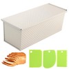 Spmarkt Premium Beige 13-inch Pullman Loaf Pan with Lid, 2.2