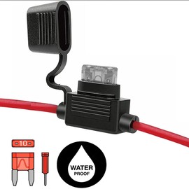 AMPIRE XSM1.0 Fuse Holder 1mm², 2A Mini Fuse, Waterproof, Plastic, Copper, Stainless Steel, Electrics/Electronics/Fuse Holder