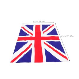 Kisangel British National Flag for Festivals Office Decor Backyard Display Tear Resistant Polyester with Fade Resistant Colors and Reinforced Edging