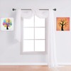 Warm Home Designs Double Window Scarves Bundle. Each White &