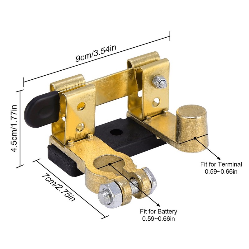 Top Post Battery Disconnect Switch 12v 24v - Knife Blade