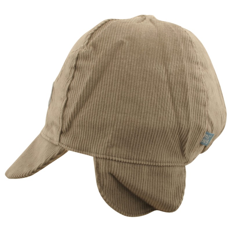 Ex-Store Baby Boys Lined Trapper Hat Grey Teddy in Winter