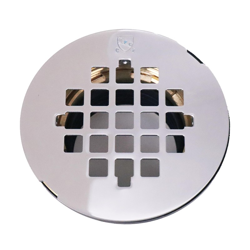 Westbrass D206B-26 2" No-Caulk Brass Compression Shower Drain with 4-1/4"