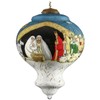 Inner Beauty 1812016 Nativity Hand Painted Blown Glass Ornament