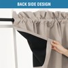 H.VERSAILTEX 100% Blackout Curtain Valances for Kitchen Windows/Bathroom/Living Room/Bedroom Thermal