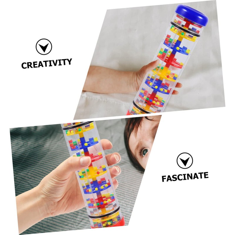 Kisangel 2pcs Rain Stick for Musical Educational Instrument Sensory Development