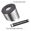 Large Size Coffee Knock Box, SANTOW Stainless Steel Construction Black