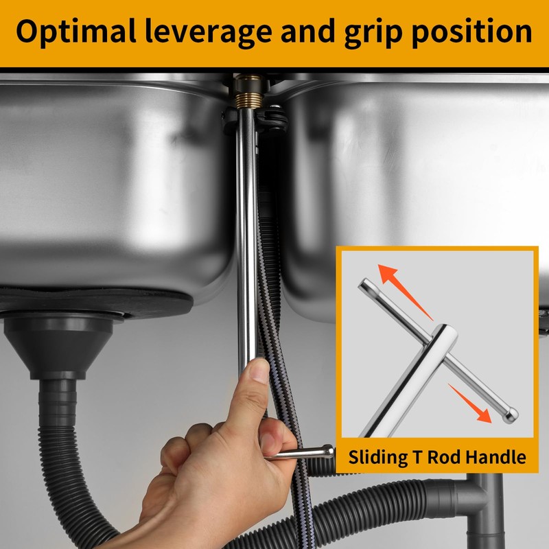 GRENPRO 11" Basin Wrench, Sink Wrench Faucet Tool for Tight