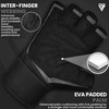 RDX Weight Lifting Gloves Leather Cowhide Gym Crossfit Workout Powerlifting