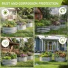 AHEONLAR 3Pack 2x2x1 ft Round Galvanized Raised Garden Bed Kit