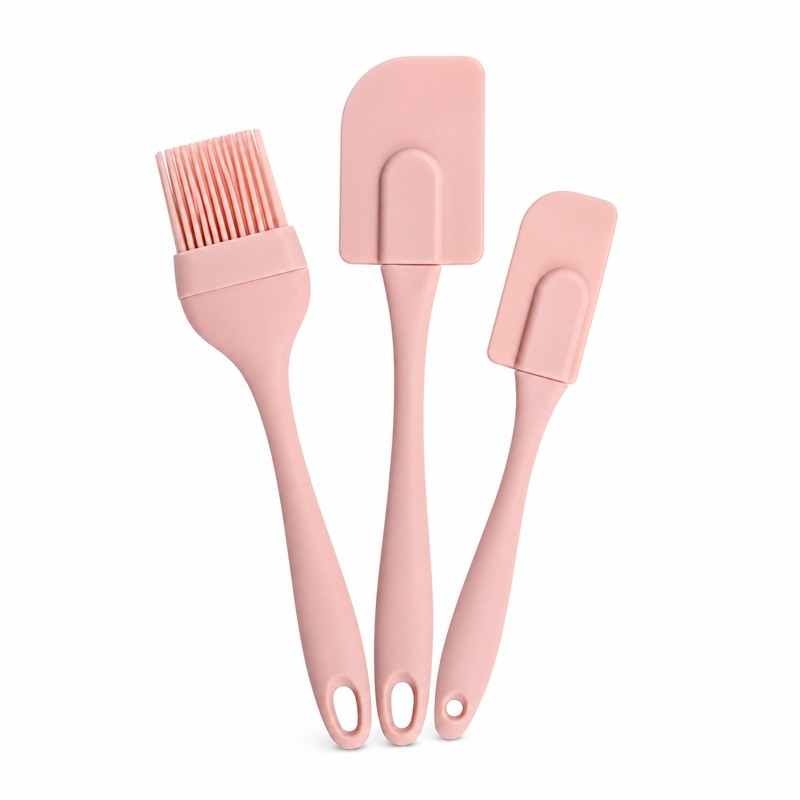 3-Piece Silicone Spatula Set for Baking and Basting - 2