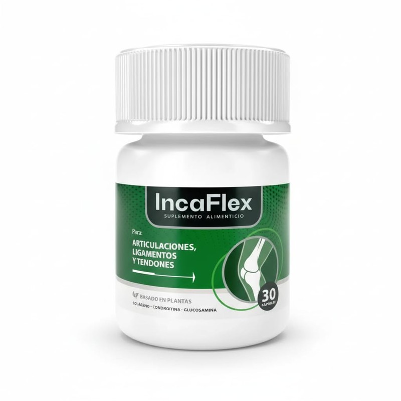 Incaflex Suplemento Alimenticio 100% Natural | 30 Cápsulas | Colágeno,