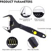 Alaxy safety solutions 8 inch/215mm Adjustable Wrench, 36mm Wide Jaw