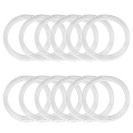 12 Pcs 86 mm Groove design Silicone Seal Rings Food Jar Gasket Replacement Airtight Glass Jar Seals Canning Sealing Ring for Regular Mouth Container