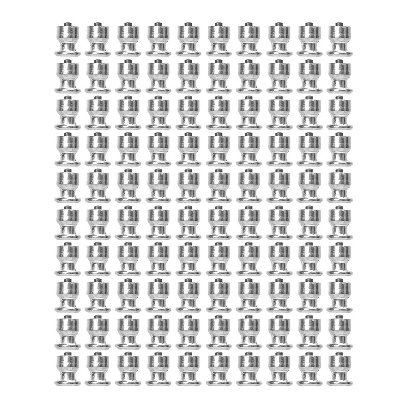 100Pcs Silver Car Tire Studs Anti Slip Stable Wear Proof